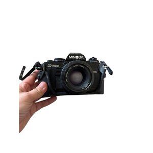 Minolta X-700 Black SLR Camera f:1.7 50mm 280PX Auto Flash Case‎ E1 Camera Case